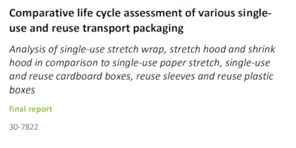 Wir teilen mit Ihnen die wichtigsten Ergebnisse der vergleichenden IFEU-Lebenszyklusanalyse zu Transportverpackungen